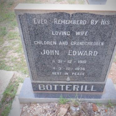 BOTTERILL John Edward 1910-1976 &amp; Hester Johanna 1913-1992