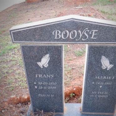 BOOYSE Frans 1930-2009 &amp; Mariet 1937-