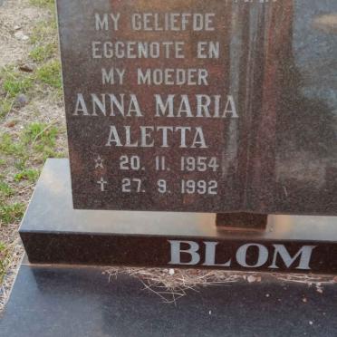 BLOM Anna Maria Aletta 1954-1992