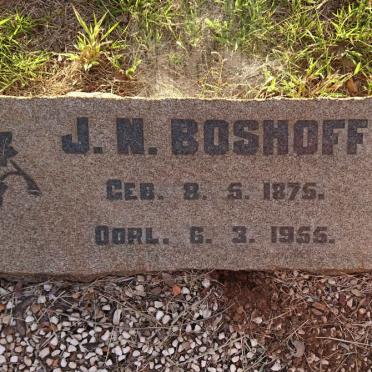 BOSHOFF J.N. 1875-1955
