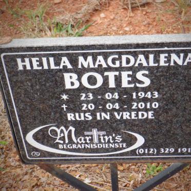 BOTES Heila Magdalena 1943-2010