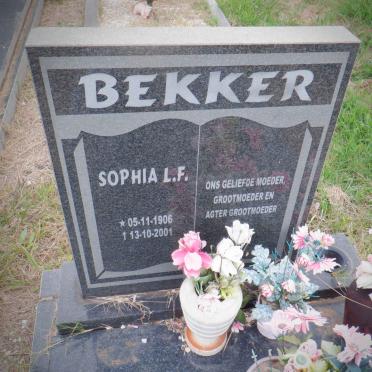 BEKKER Sophia L.F. 1906-2001