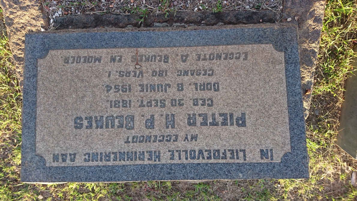 BEUKES Pieter H.P. 1881-1954