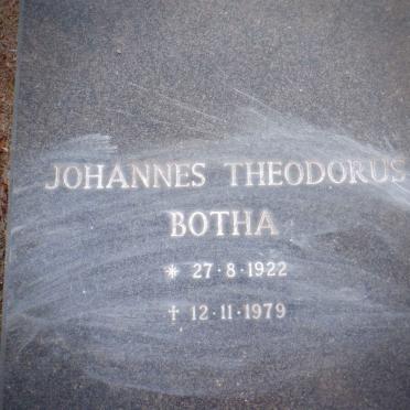 BOTHA Johannes Theodorus 1922-1979