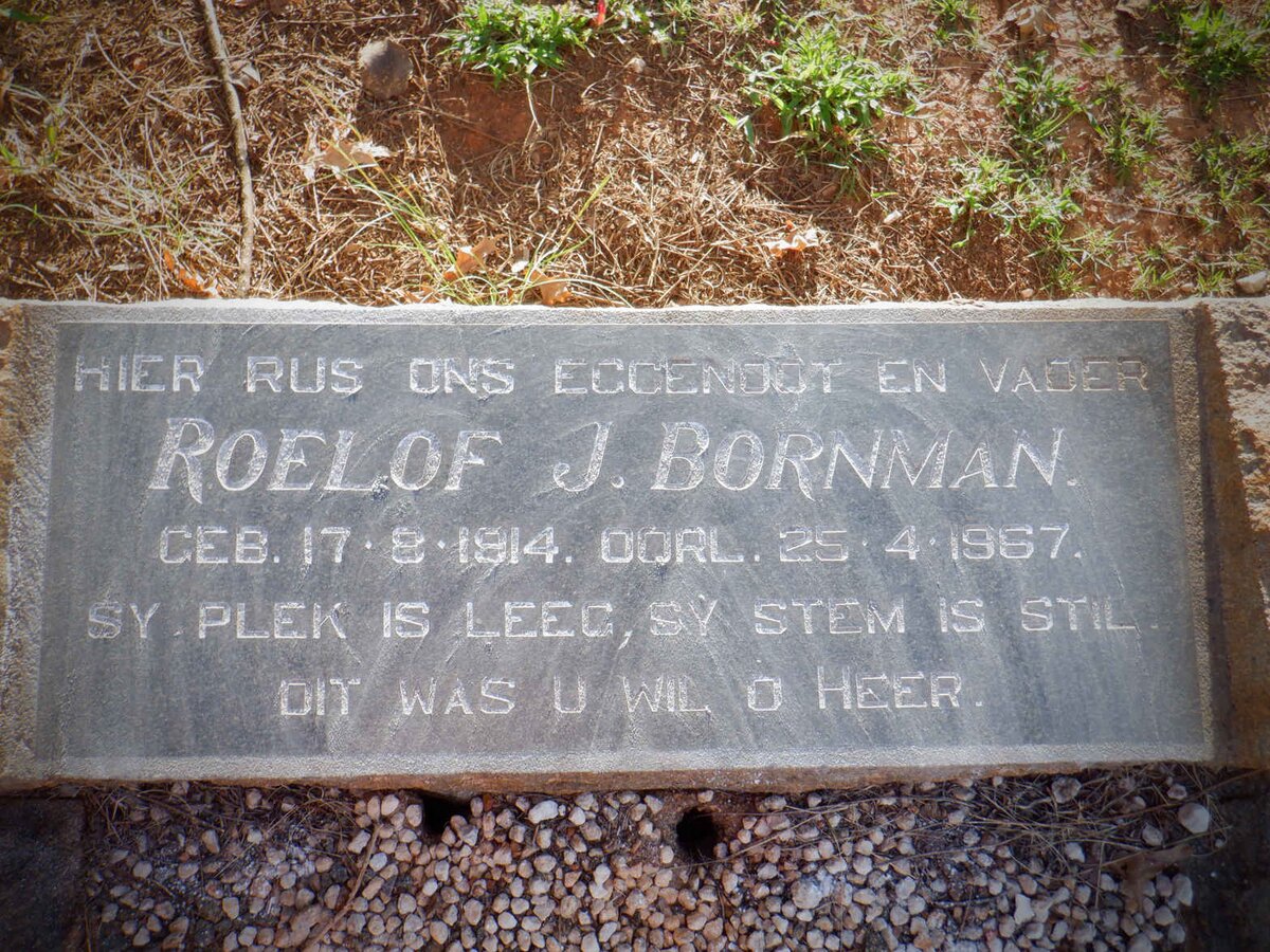 BORNMAN Roelof J. 1914-1967