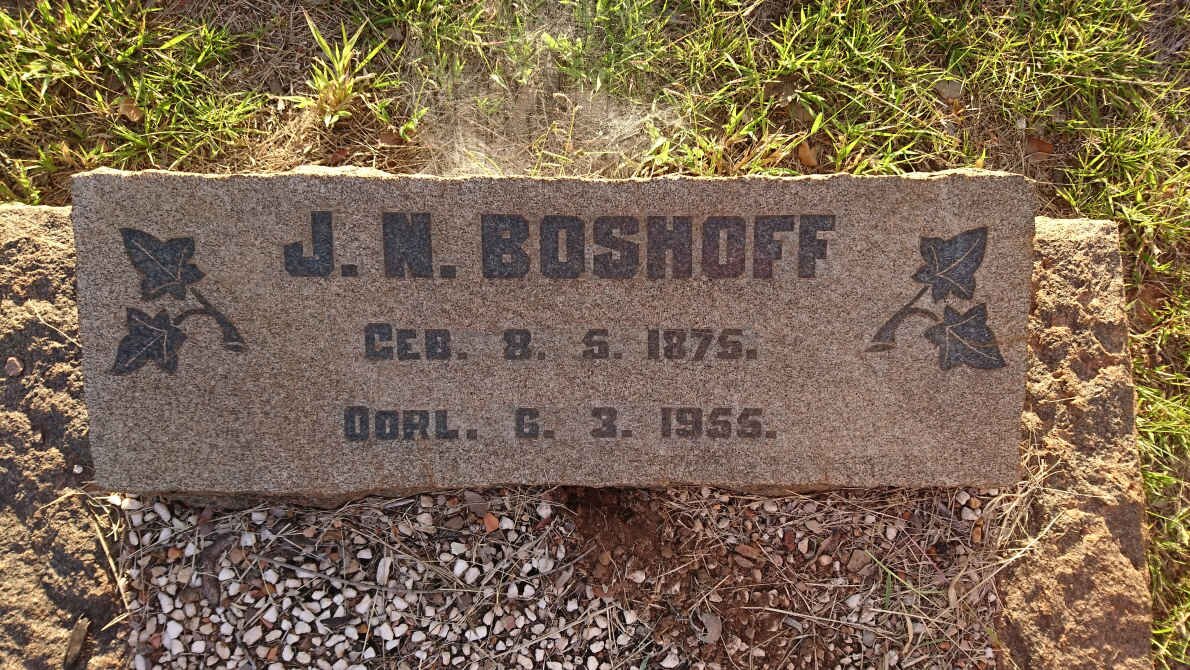 BOSHOFF J.N. 1875-1955
