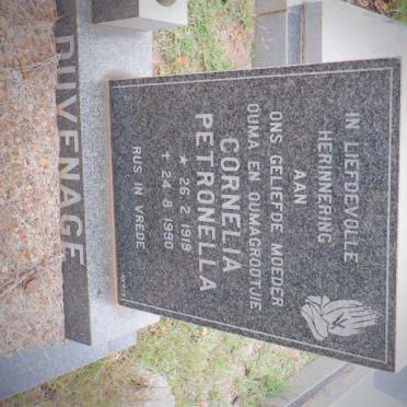 DUVENAGE Cornelia Petronella 1919-1990