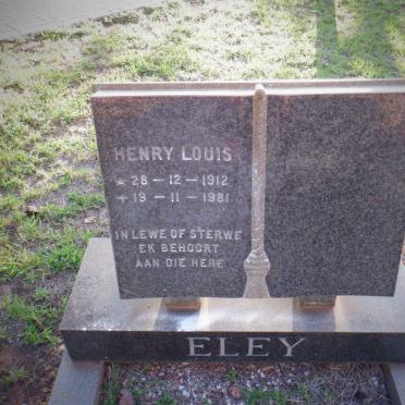 ELEY Henry Louis 1912-1981