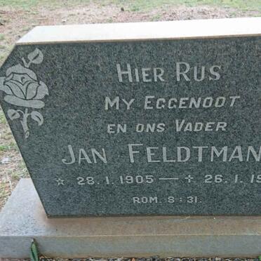 FELDTMANN Jan 1905-1975 &amp; Lettie 1912-1984