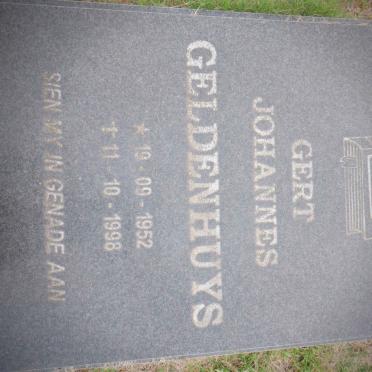 GELDENHUYS Gert Johannes 1952-1998