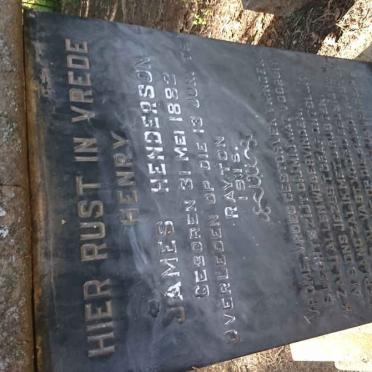 HENDERSON Henry James 1882-1919