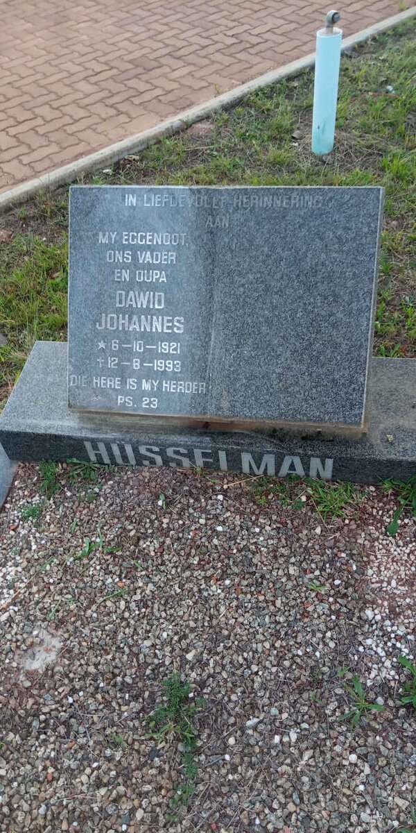 HUSSELMAN Dawid Johannes 1921-1993