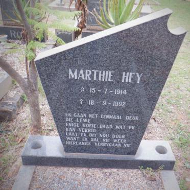 HEY Marthie 1914-1992