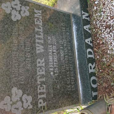 JORDAAN Pieter Willem 1924-2007