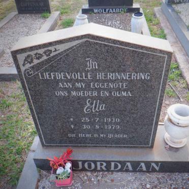 JORDAAN Ella 1930-1979