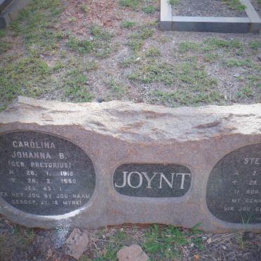 JOYNT Stephen O. 1908-1982 &amp; Carolina Johanna B. PRETORIUS 1918-1980