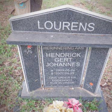LOURENS Hendrick Gert Johannes 1949-2007