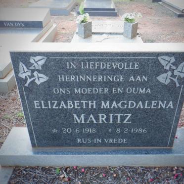 MARITZ Elizabeth Magdalena 1918-1986