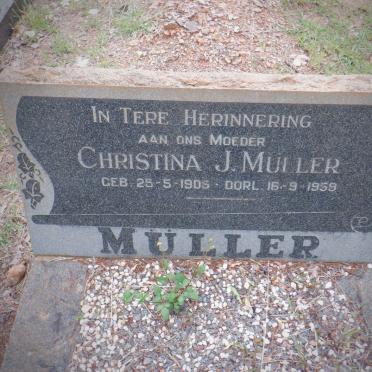 MULLER Christina J. 1905-1959