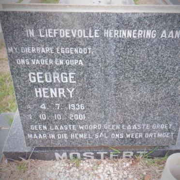 MOSTERT George Henry 1936-2001