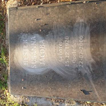 OOSTHUIZEN Hester Susanna Jacoba 1920-2006