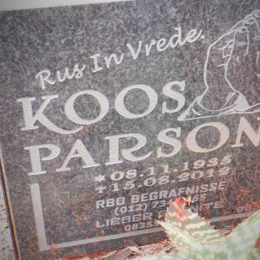 PARSONS Koos 1935-2012