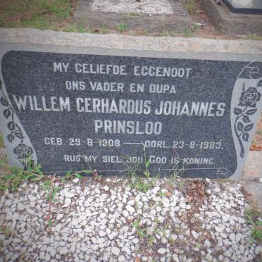 PRINSLOO Willem Gerhardus Johannes 1908-1983