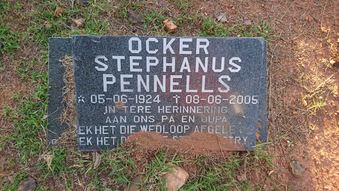 PENNELLS Ocker Stephanus 1924-2005