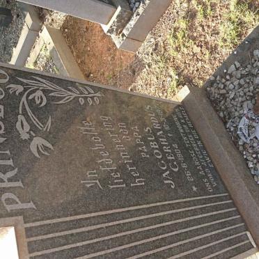 PRINSLOO Jacobus Gerhardus 1904-1972 &amp; Hannetjie 1920-1987