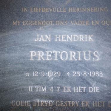 PRETORIUS Jan Hendrik 1929-1983