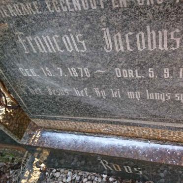 ROOS Francois Jacobus 1876-1953