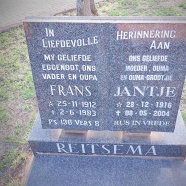 REITSEMA Frans 1912-1983 &amp; Jantje 1916-2004