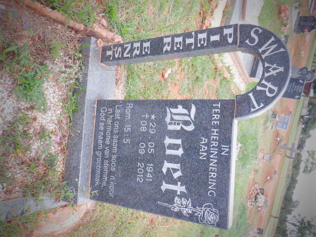 SWART Pieter Ernst 1941-2012