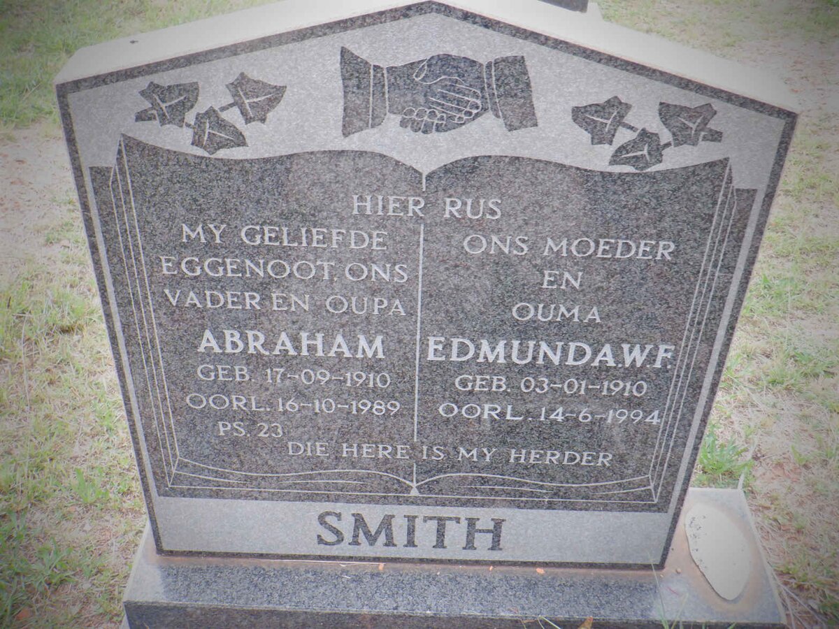 SMITH Abraham 1910-1989 &amp; Edmunda W.F. 1910-1994