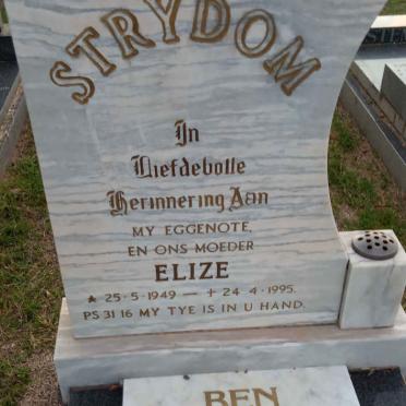 STRYDOM Ben 1945-2016 &amp; Elize 1949-1995