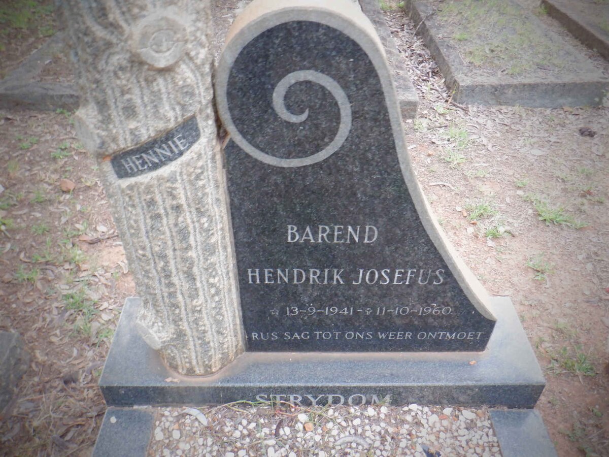 STRYDOM Barend Hendrik Josefus 1941-1960