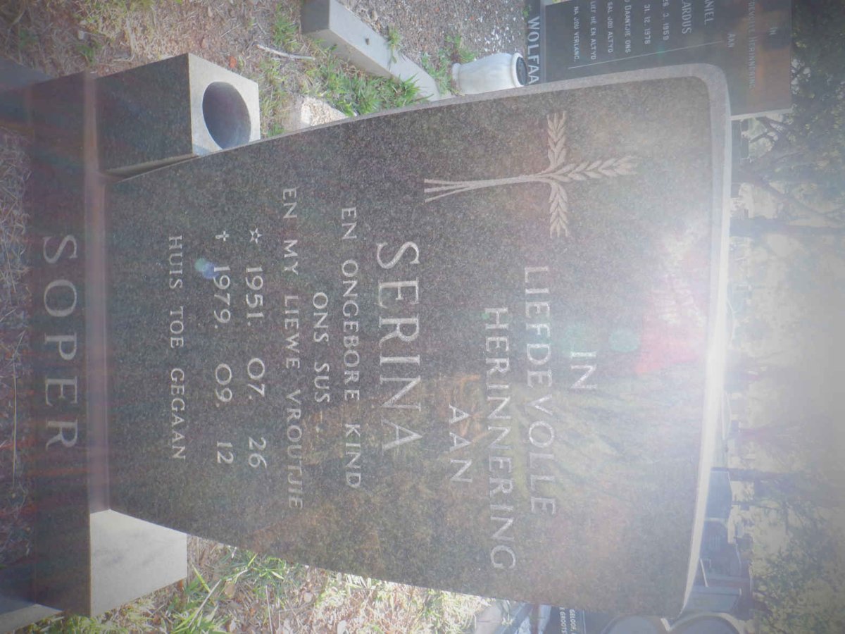 SOPER Serina 1951-1979