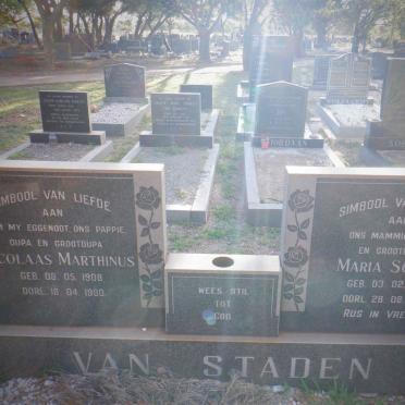 STADEN Nicolaas Marthinus, van 1908-1980 &amp; Maria Sophia 1910-1991