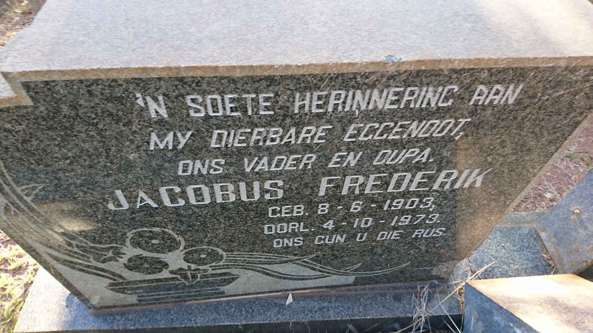 STADEN Jacobus Frederik, van 1903-1973 &amp; Charlotte Jacoba Magdalena REYNEKE 1905-1991