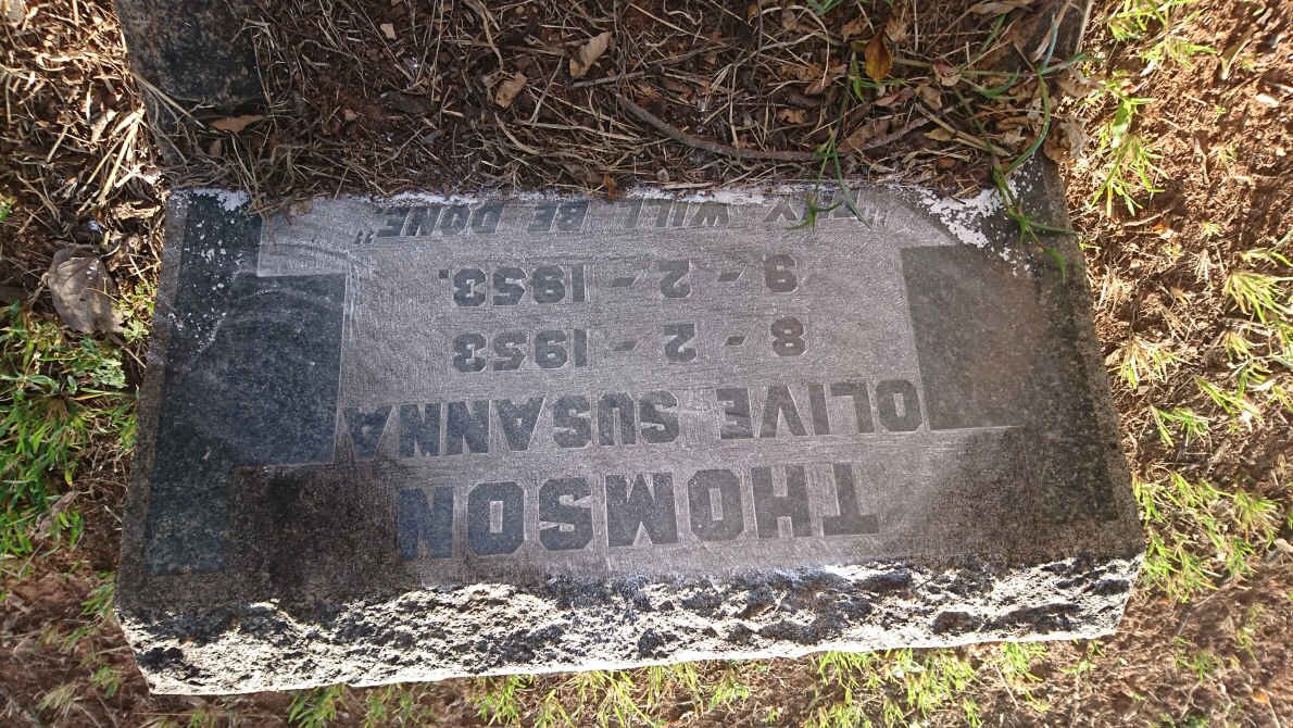 THOMPSON Olive Susanna 1953-1953