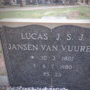 VUUREN Lucas J.S.J., Jansen van 1887-1980