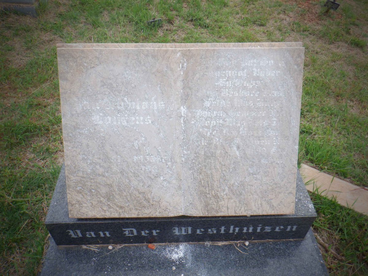 WESTHUIZEN Cornelius, van der