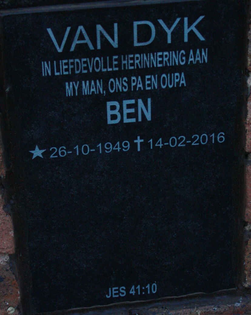 DYK Ben, van 1949-2016