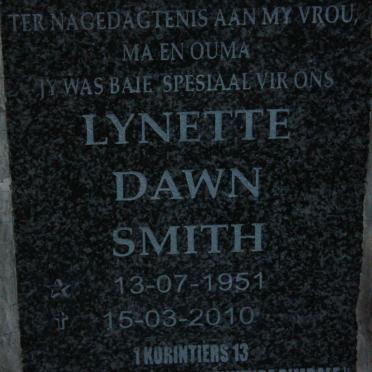 SMITH Lynette Dawn 1951-2010