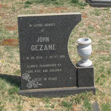 GEZANE John 1934-1991