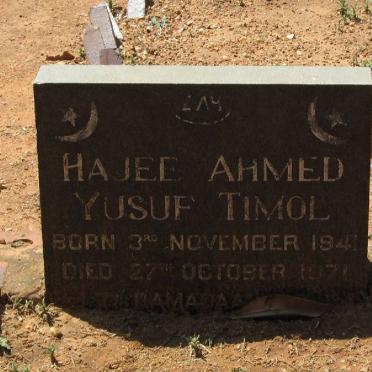 TIMOL Hajee Ahmed Yusuf 1941-1971