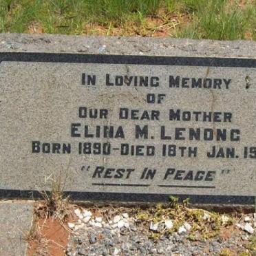 LENONG Elina M. 1890-1946