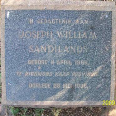SANDILANDS Joseph William 1860-1906