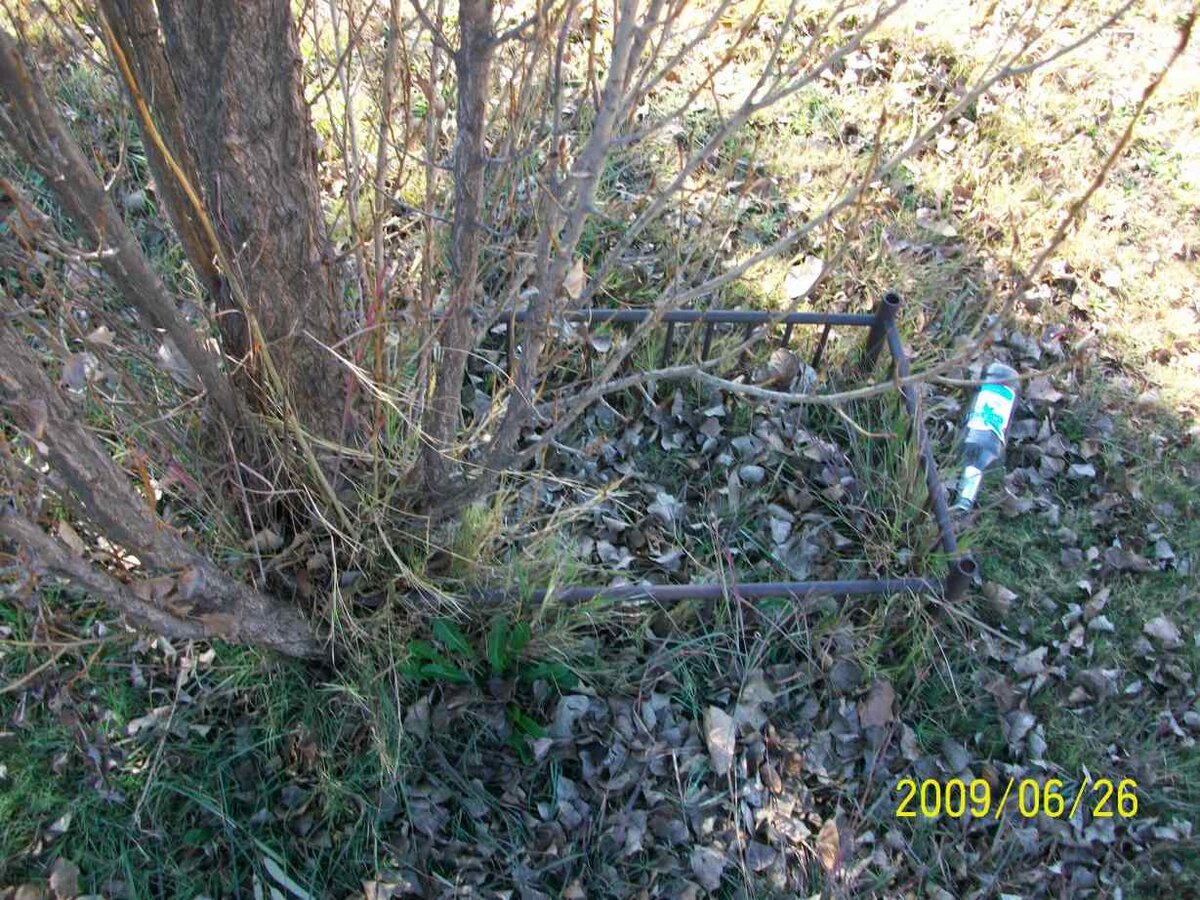 ? Unmarked child's grave