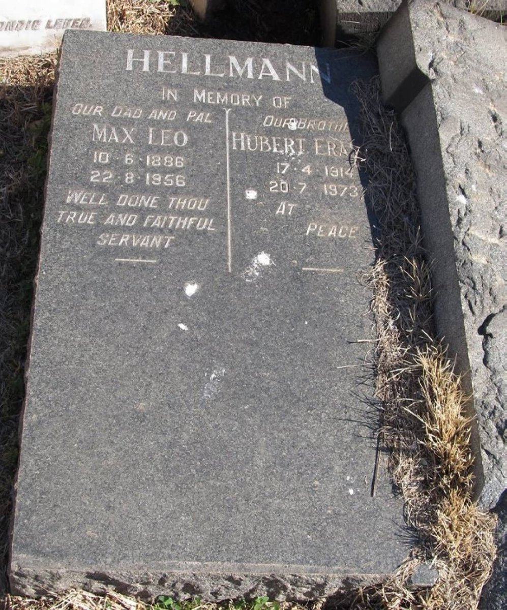 HELLMANN Max Leo 1886-1956 :: HELLMANN Hubert Era 1914-1973